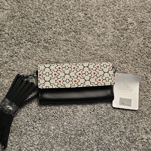 Disney Black and White Clutch with Red Accents